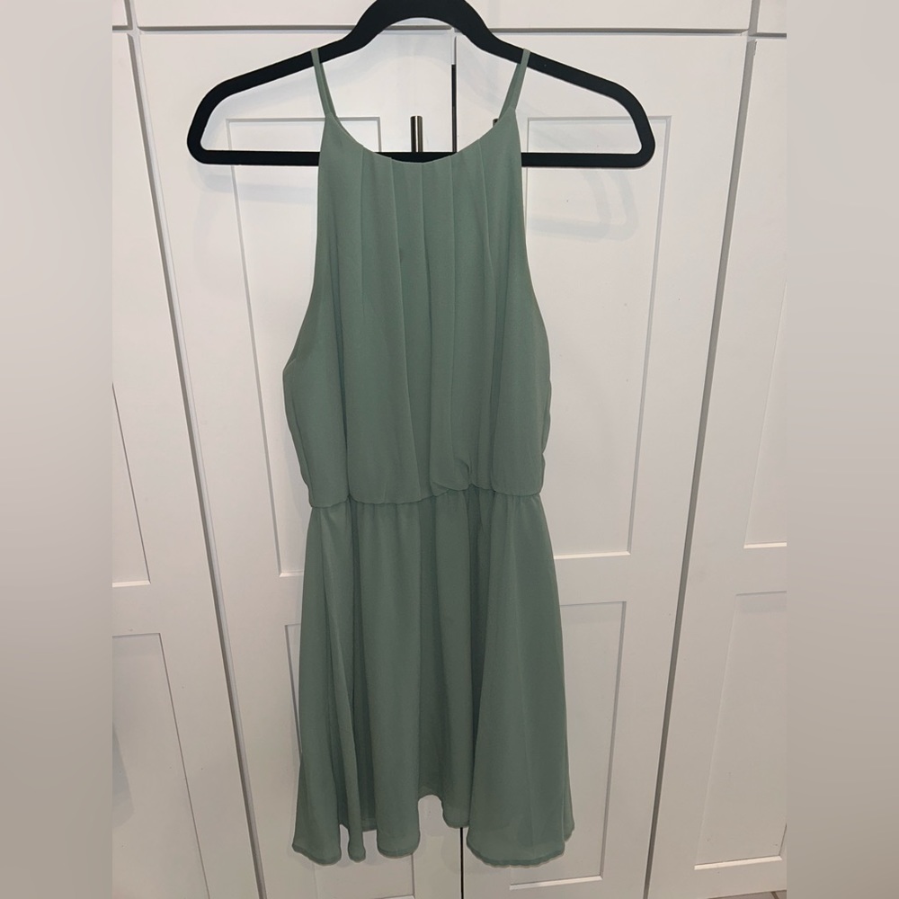 Sage green Dress size large - Picture 3 of 5